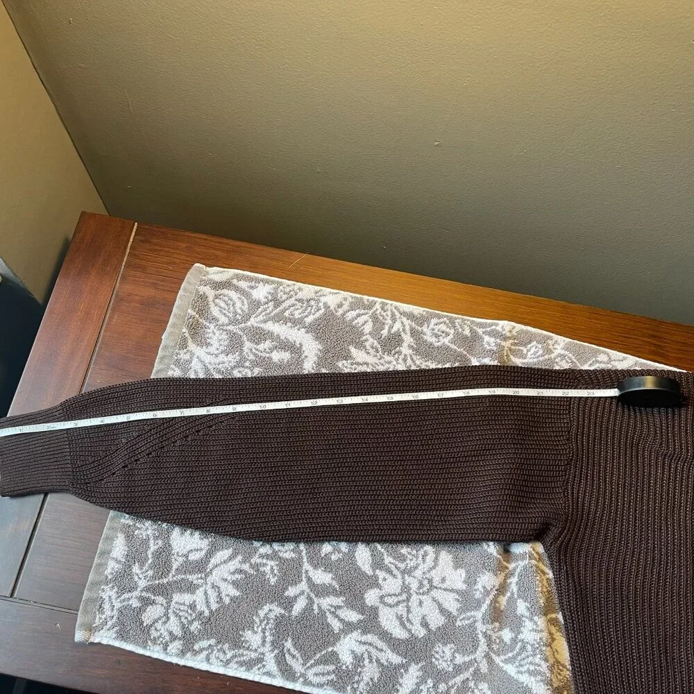 NWOT Women's Wrap Sweater Chocolate-Large - Picture 11 of 14